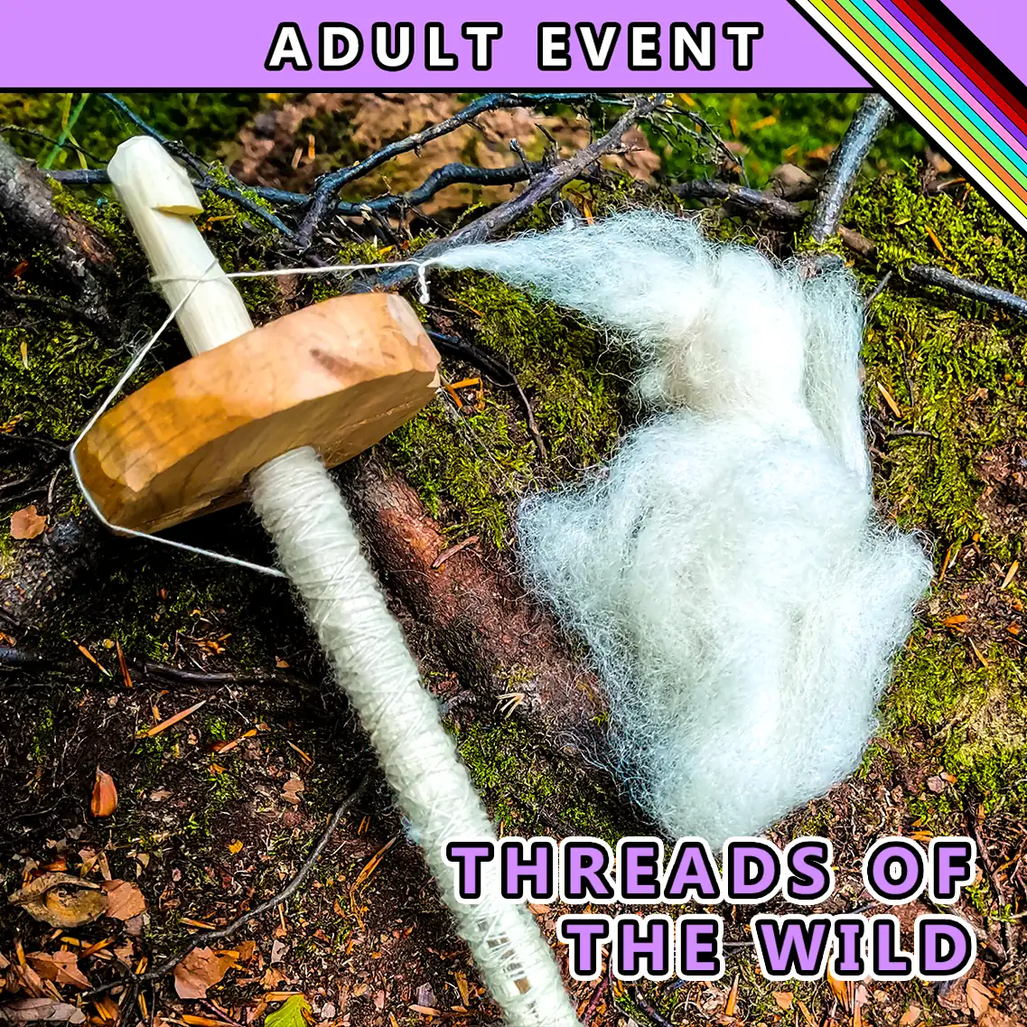 bushcraft make a drop spindle and learn to spin using natural materials at TRIBE with HONOURS