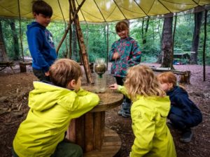 TRIBE Bushcraft adventure day session making a water filter