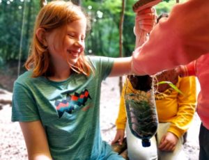 TRIBE Bushcraft session discovery day making water filters using natural materials 2