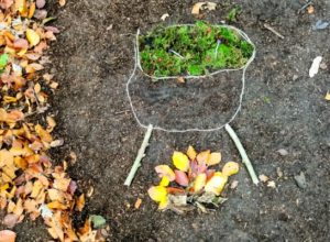 TRIBE Bushcraft session leaf art 3