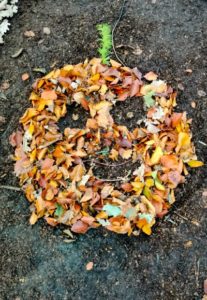 TRIBE Bushcraft session leaf art 5