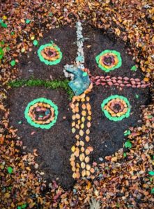 TRIBE Bushcraft session leaf art 6