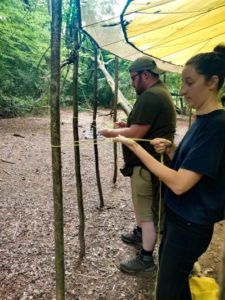 TRIBE Bushcraft session social saturdays adult bushcraft learning to tie knots