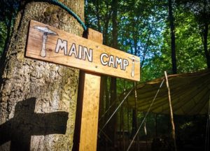 TRIBE Bushcraft session social saturdays family bushcraft artistic shot of the main camp 2