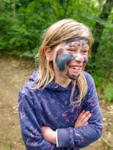 TRIBE Bushcraft session social saturdays family bushcraft camouflage and concealment