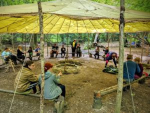 TRIBE Bushcraft session social saturdays family bushcraft group photo 1