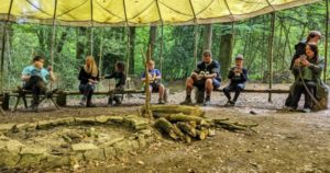 TRIBE Bushcraft session social saturdays family bushcraft group photo 2