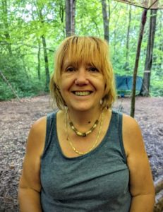 TRIBE Bushcraft session social saturdays family bushcraft making elder bead necklaces from natural cordage