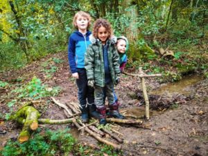 TRIBE Bushcraft session social saturdays family bushcraft testing the bridge