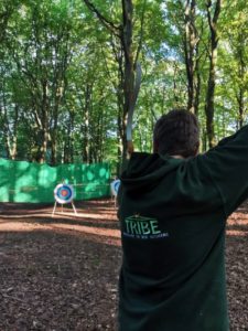 TRIBE Woodland Archery session archer closeup 3