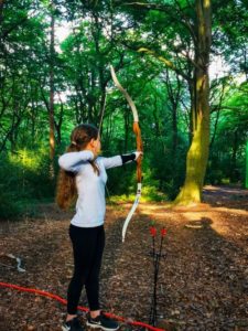 TRIBE Woodland Archery session archer closeup 4