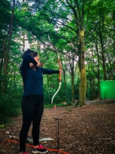 TRIBE Woodland Archery session archer closeup 5