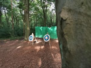 TRIBE Woodland Archery session the range