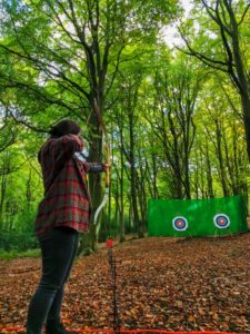 TRIBE Woodland Archery shooting the arrow 2