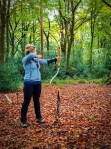 TRIBE Woodland Archery shooting the arrow