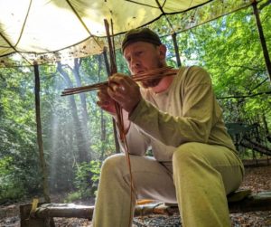 TRIBE Bushcraft making willow baskets