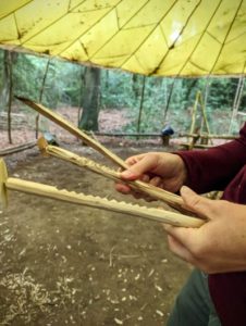TRIBE Bushcraft session social saturdays family whimmy diddle toy