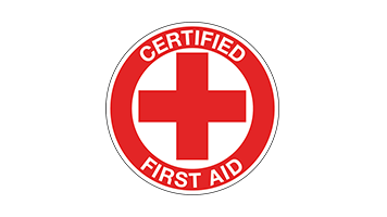 FIRST AIDA qualified First Aider available for every event