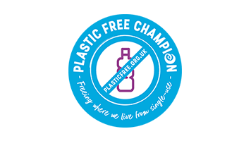 PLASTIC FREE CHAMPIONCertified as a "Plastic Free Champion"